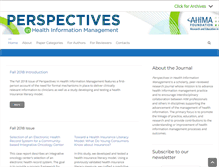 Tablet Screenshot of perspectives.ahima.org
